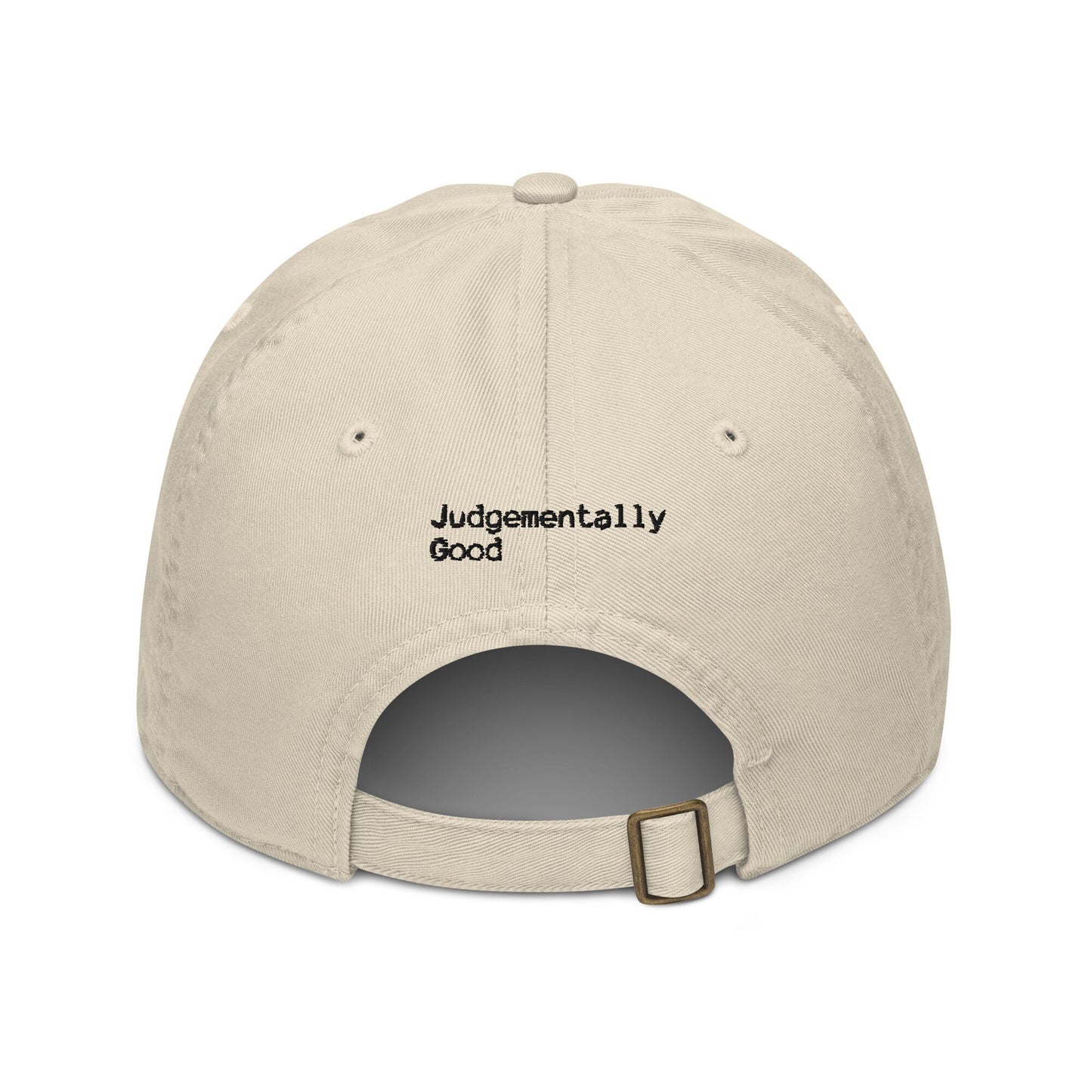 Judgementally Good Co - Unisex Baseball Hat - Times New Roman (Black Text)