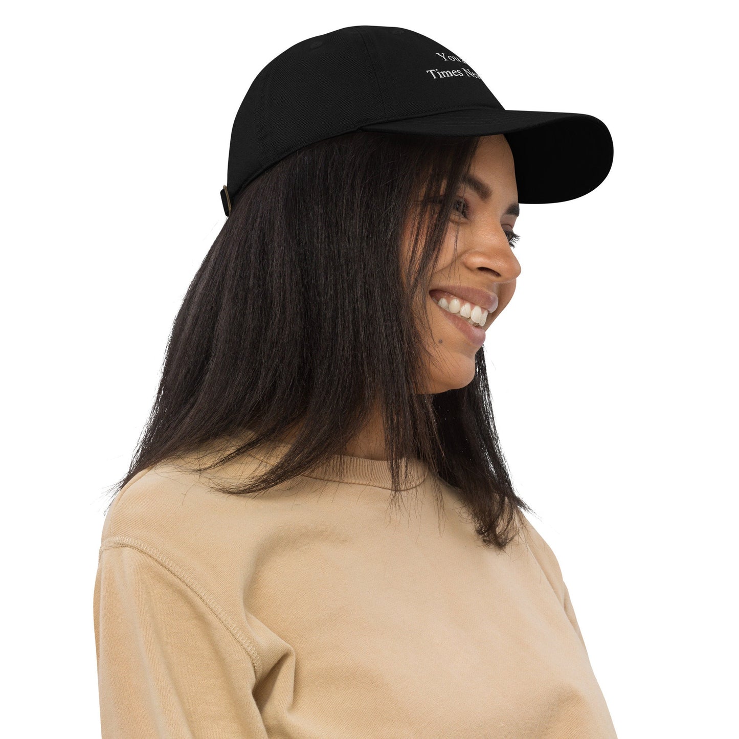Judgementally Good Co - Unisex Baseball Hat - Times New Roman (White Text)