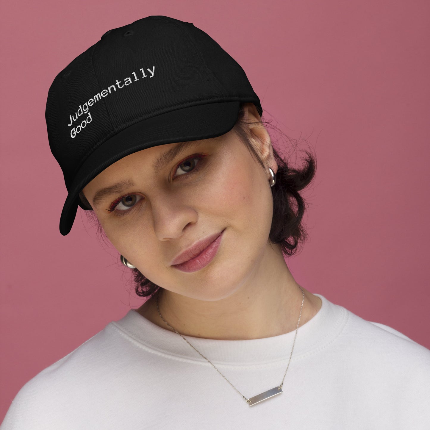 Unisex Black Baseball Hat - Judgementally Good Co (Original)