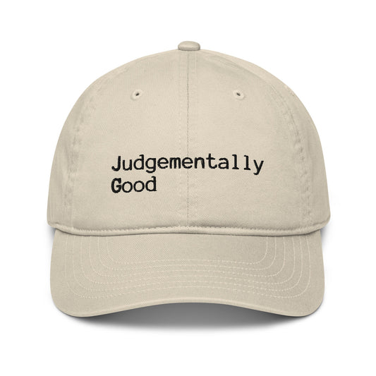 Unisex Cream Baseball Hat - Judgementally Good Co (Original)